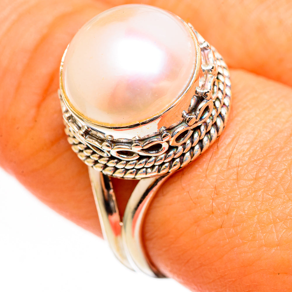 Cultured Pearl Rings handcrafted by Anasilvercos - RING111151
