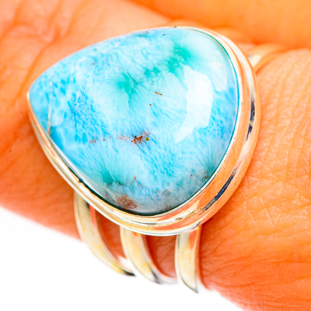 Larimar Rings handcrafted by Anasilvercos - RING111160