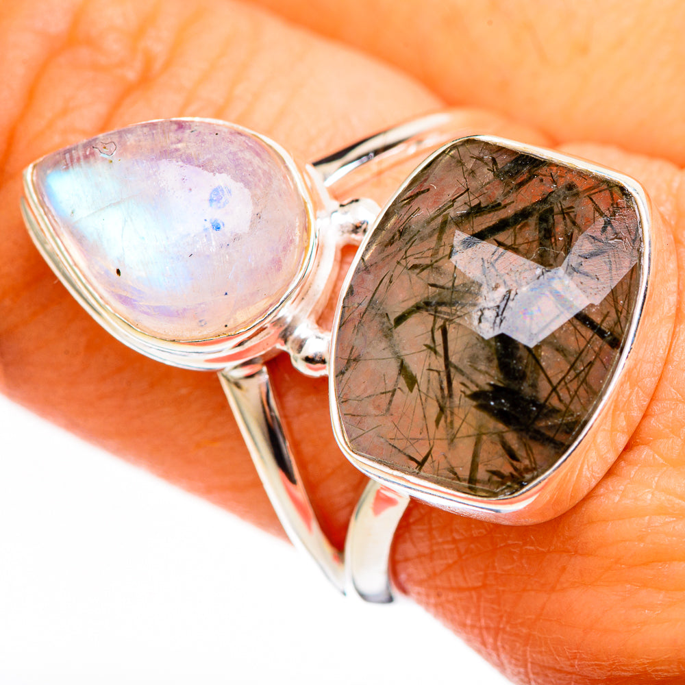 Tourmalinated Quartz Rings handcrafted by Anasilvercos - RING111176