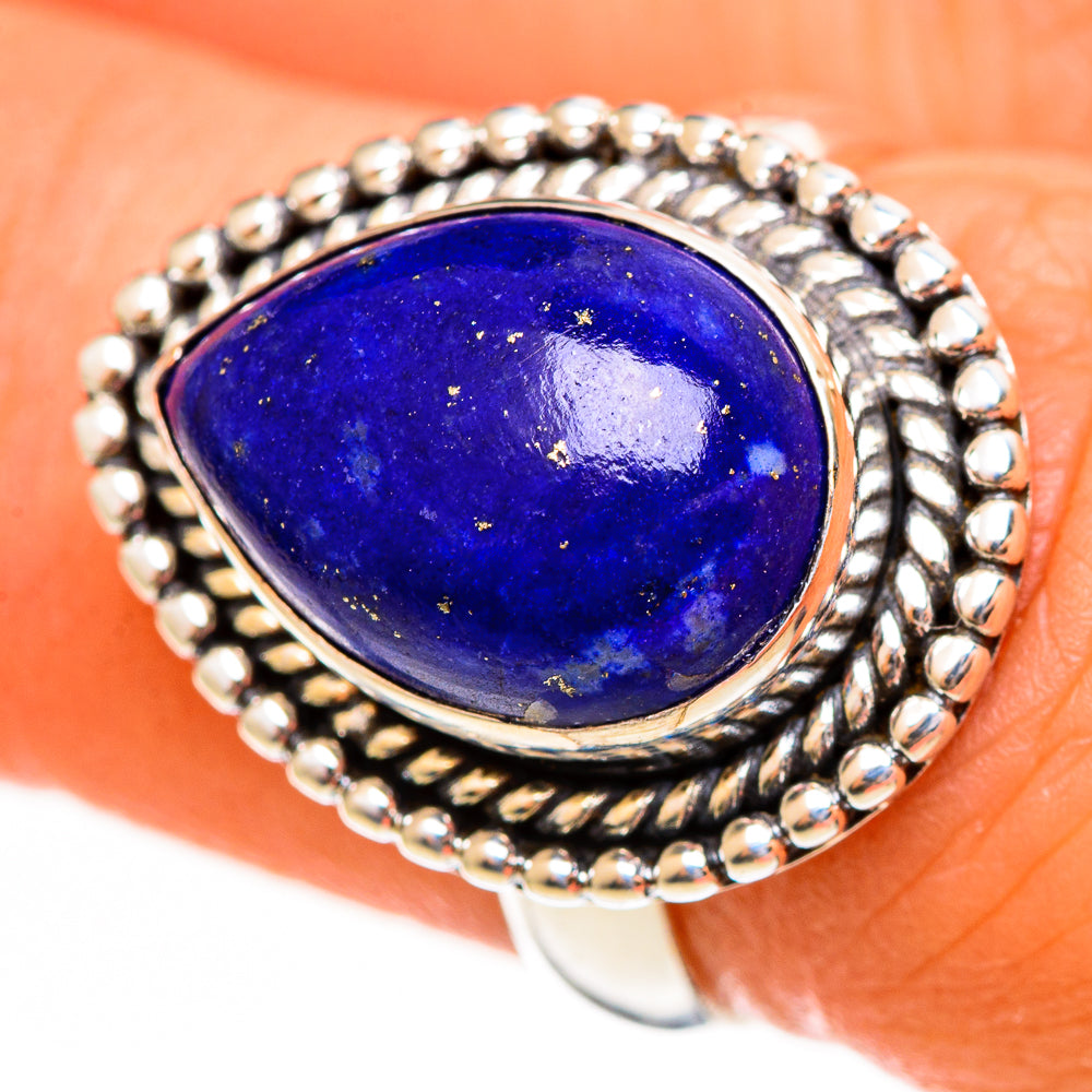 Lapis Lazuli Rings handcrafted by Anasilvercos - RING111186