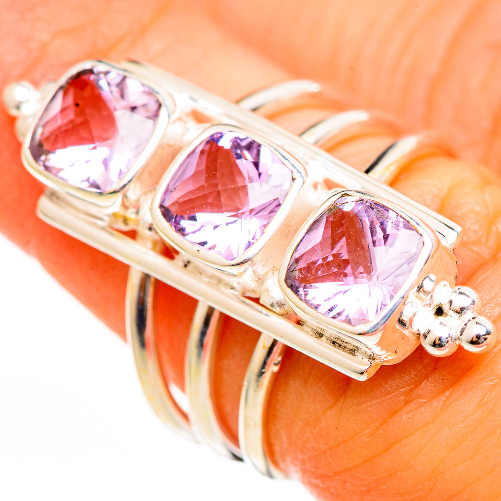Kunzite Rings handcrafted by Anasilvercos - RING111199