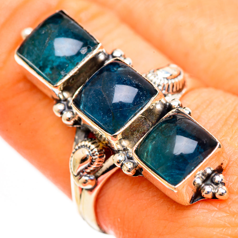 Green Fluorite Rings handcrafted by Anasilvercos - RING111219