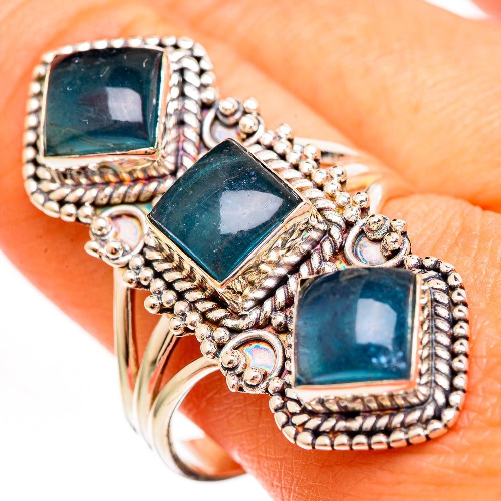 Green Fluorite Rings handcrafted by Anasilvercos - RING111221