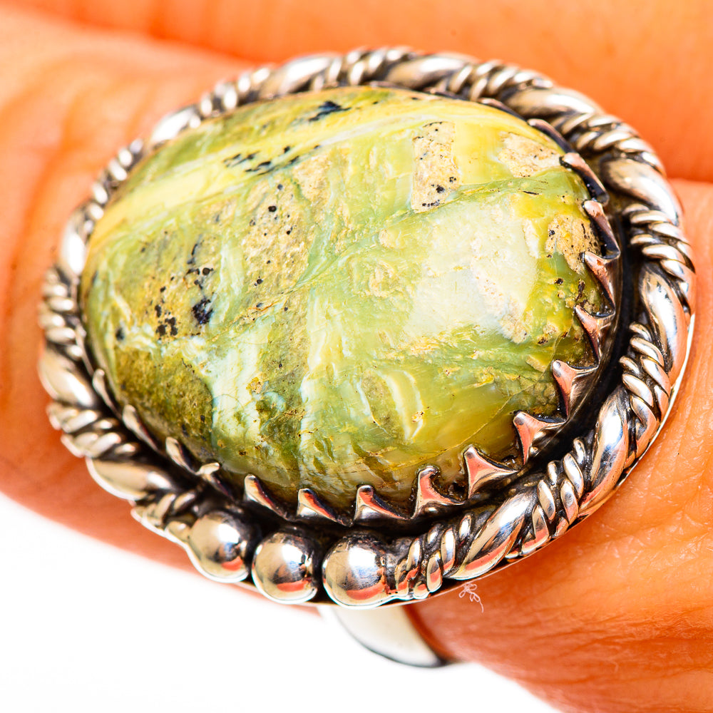 Rainforest Jasper Rings handcrafted by Anasilvercos - RING111227