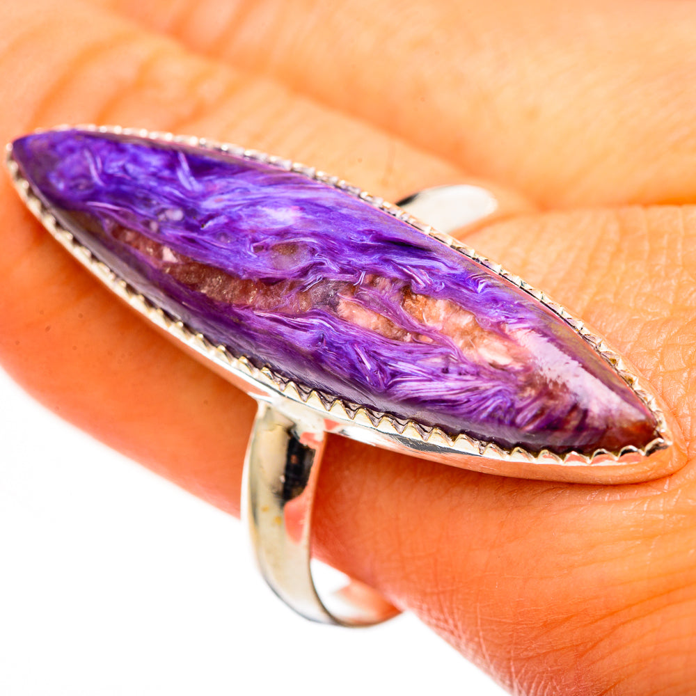 Charoite Rings handcrafted by Anasilvercos - RING111247