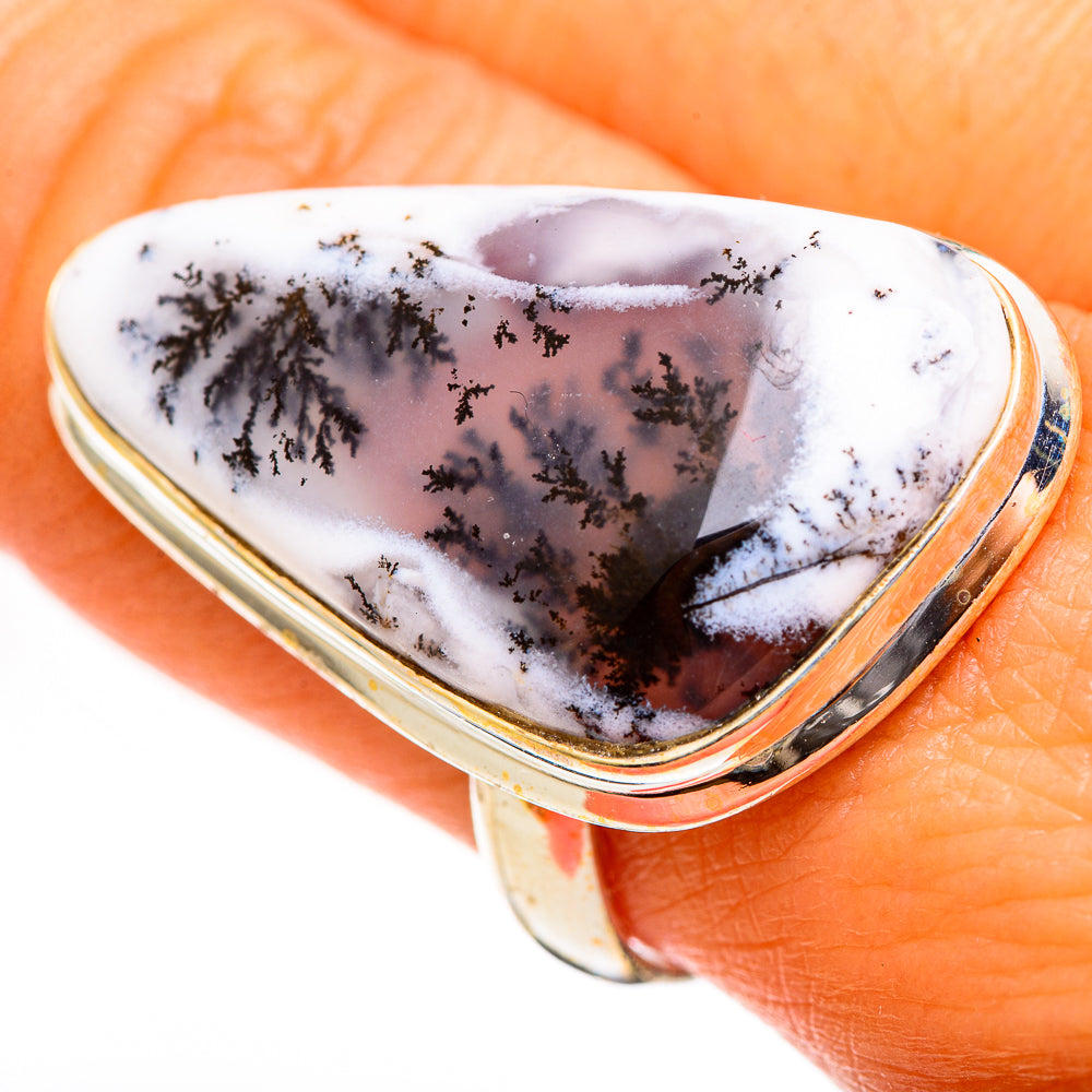Dendritic Opal Rings handcrafted by Anasilvercos - RING111253