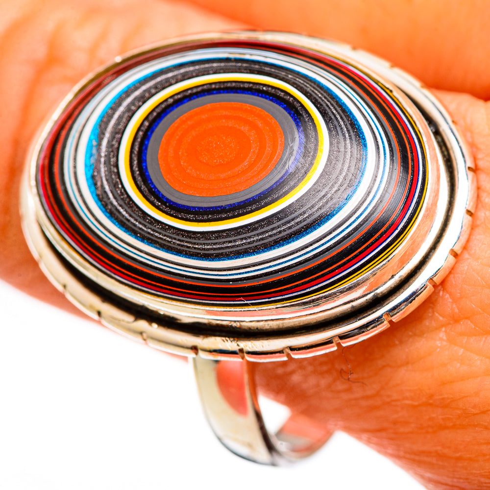 Fordite Rings handcrafted by Anasilvercos - RING111254