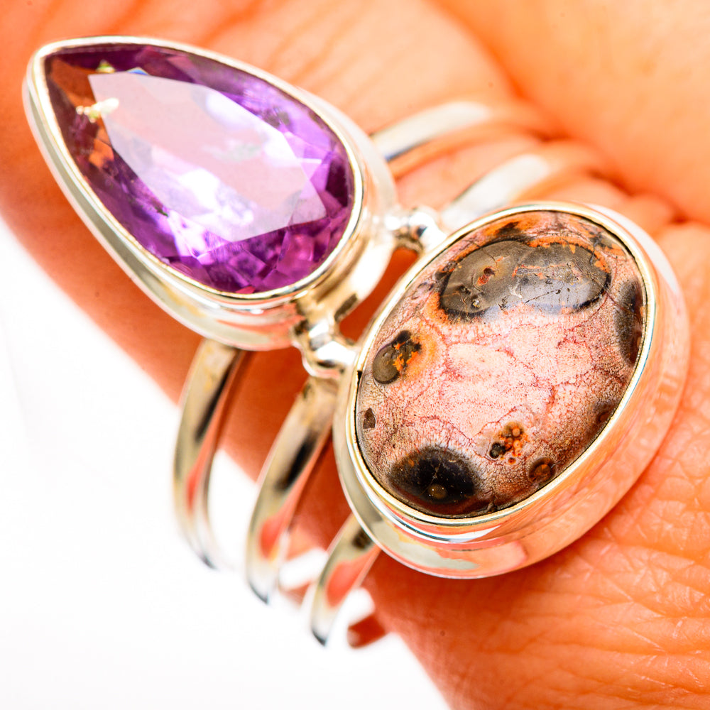 Leopard Skin Jasper Rings handcrafted by Anasilvercos - RING111256