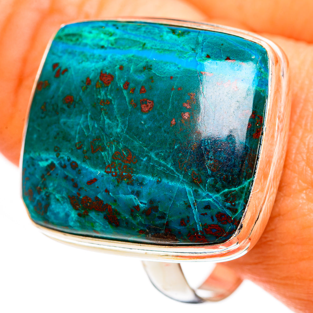 Chrysocolla Rings handcrafted by Anasilvercos - RING111261