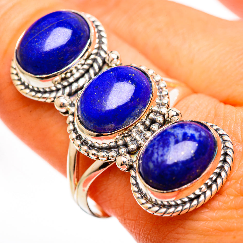 Lapis Lazuli Rings handcrafted by Anasilvercos - RING111263