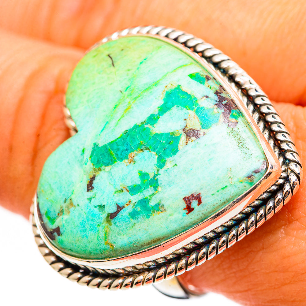 Chrysoprase Rings handcrafted by Anasilvercos - RING111268