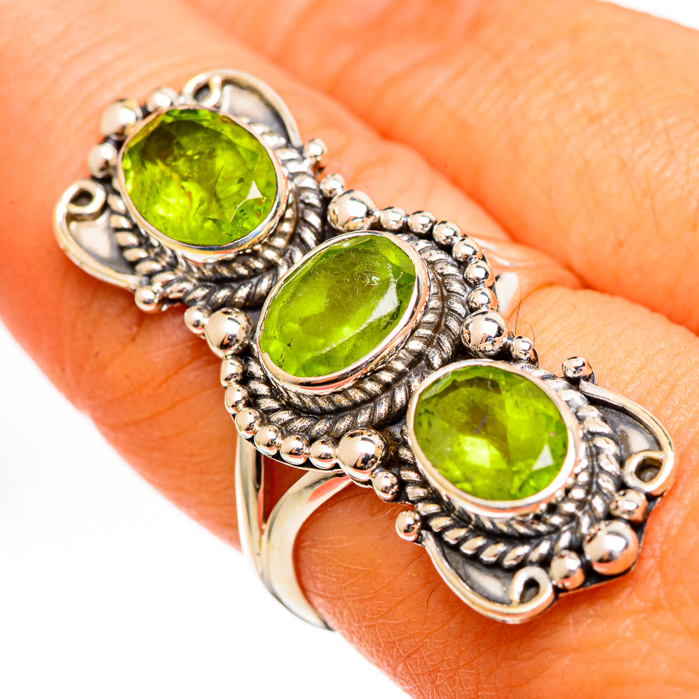 Peridot Rings handcrafted by Anasilvercos - RING111270