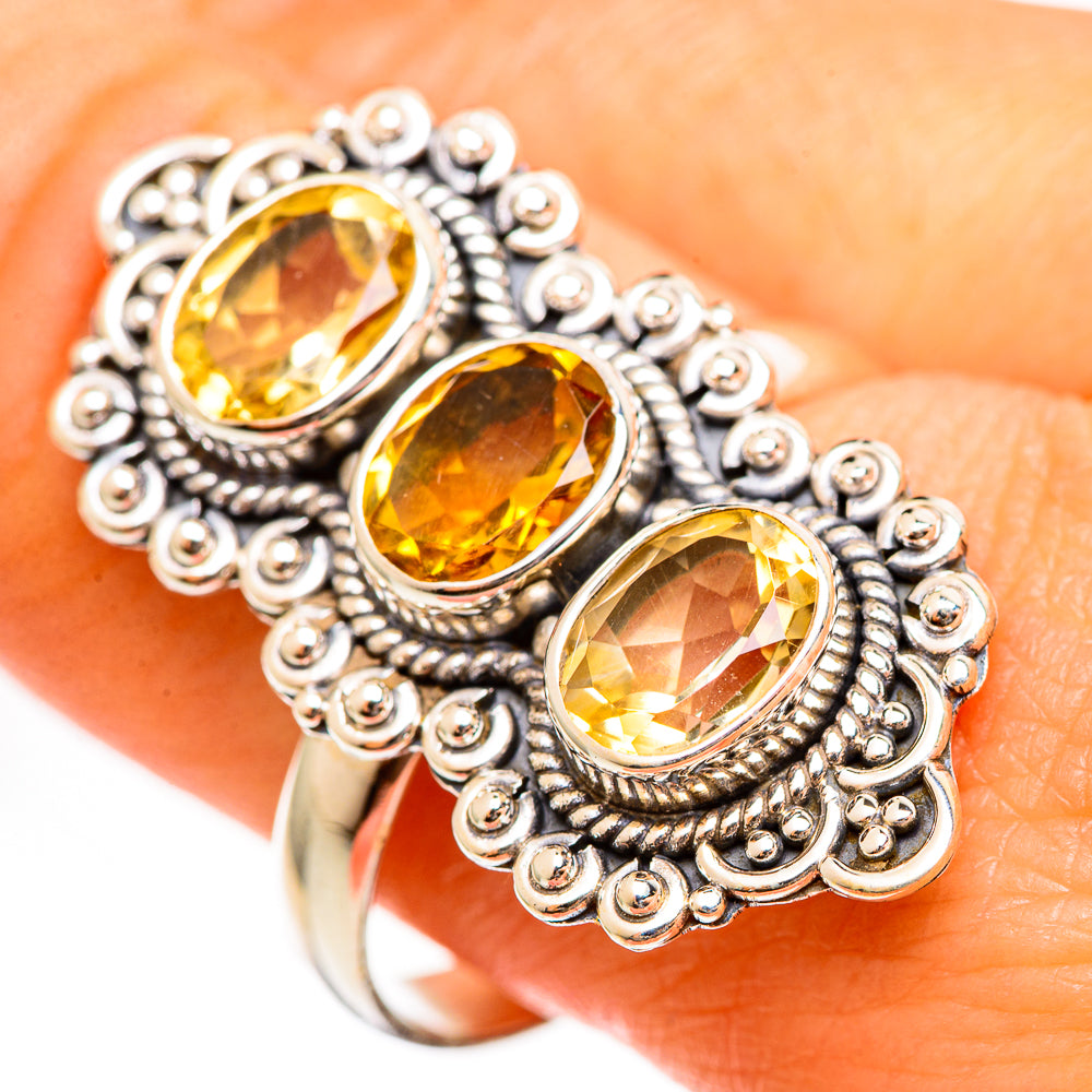 Citrine Rings handcrafted by Anasilvercos - RING111280