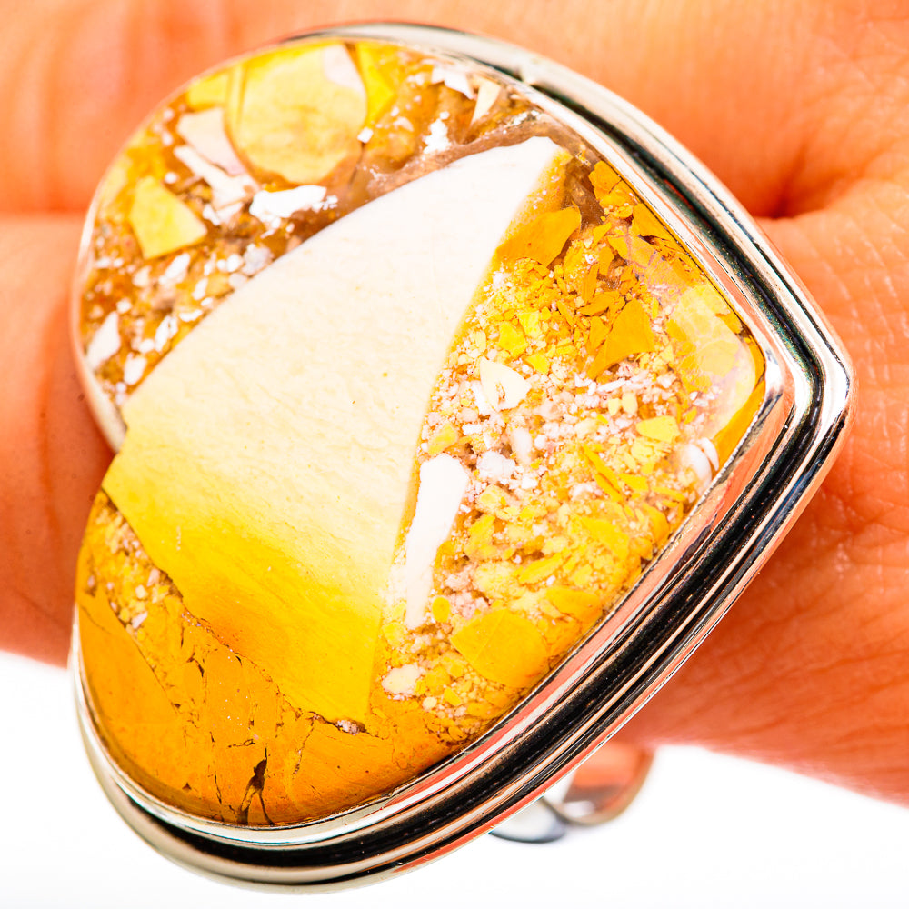 Brecciated Mookaite Rings handcrafted by Anasilvercos - RING111284