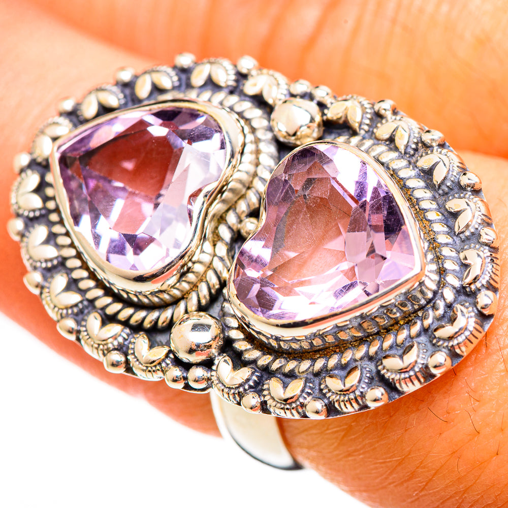 Kunzite Rings handcrafted by Anasilvercos - RING111286