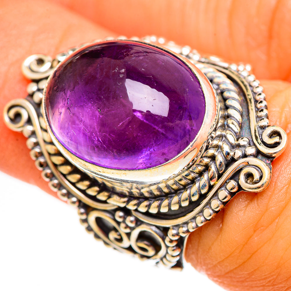Amethyst Rings handcrafted by Anasilvercos - RING111292