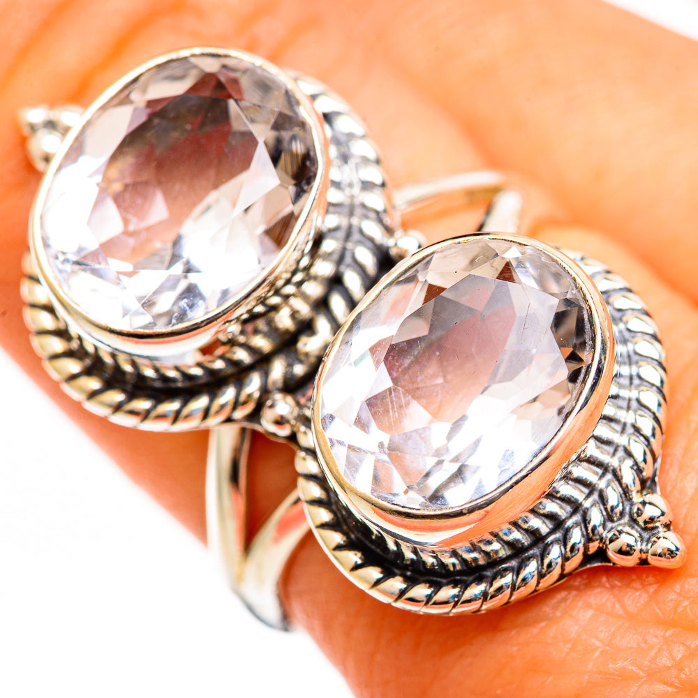 White Quartz Rings handcrafted by Anasilvercos - RING111299