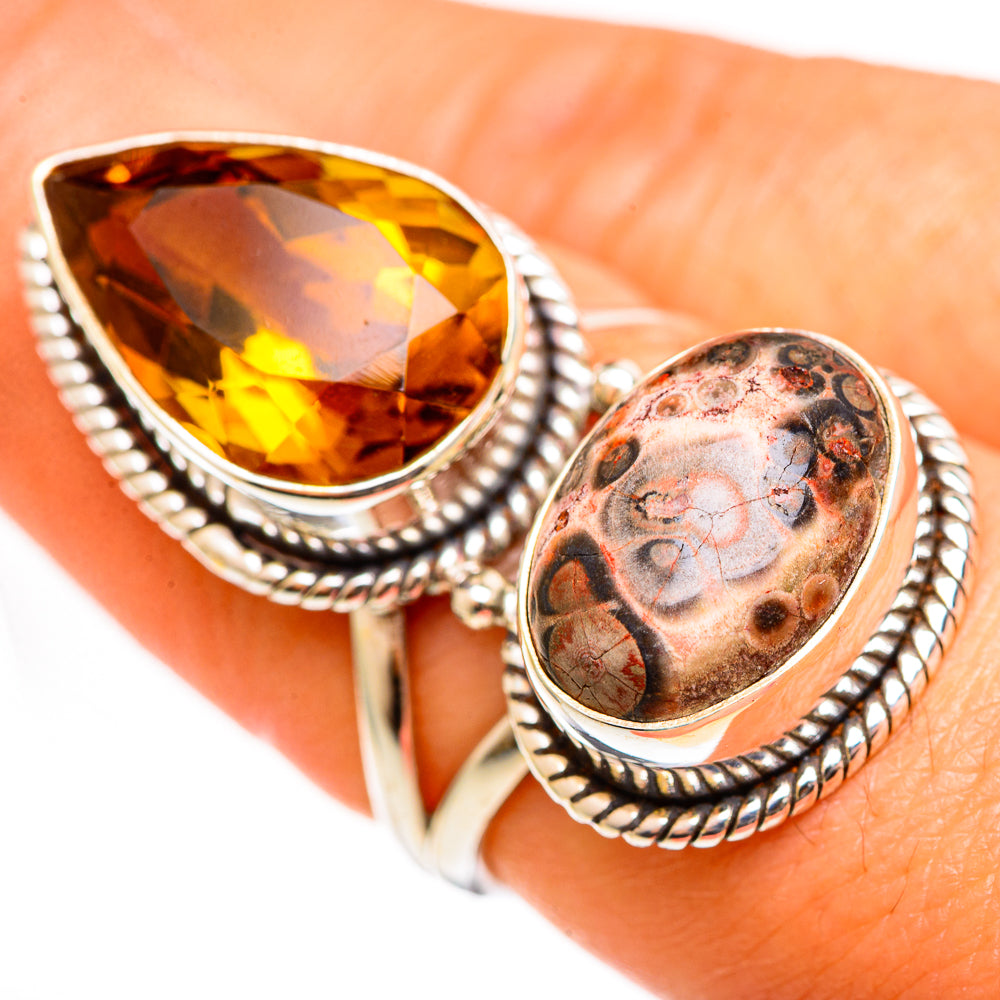 Leopard Skin Jasper Rings handcrafted by Anasilvercos - RING111301