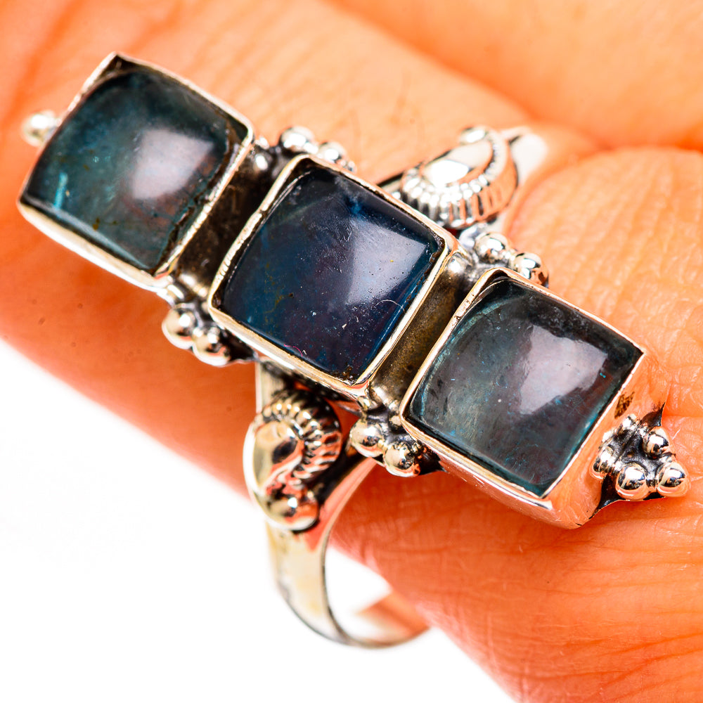 Green Fluorite Rings handcrafted by Anasilvercos - RING111307