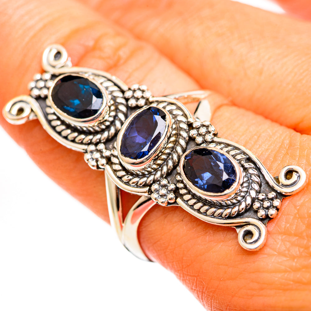 Violet Spinel Rings handcrafted by Anasilvercos - RING111308