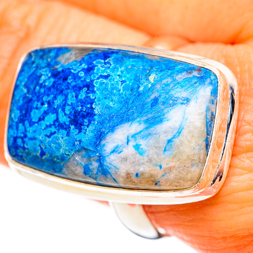 Chrysocolla Rings handcrafted by Anasilvercos - RING111310