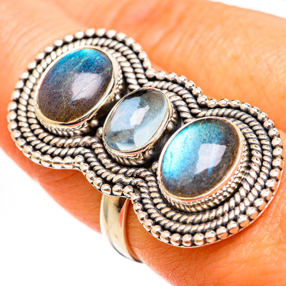 Labradorite Rings handcrafted by Anasilvercos - RING111311