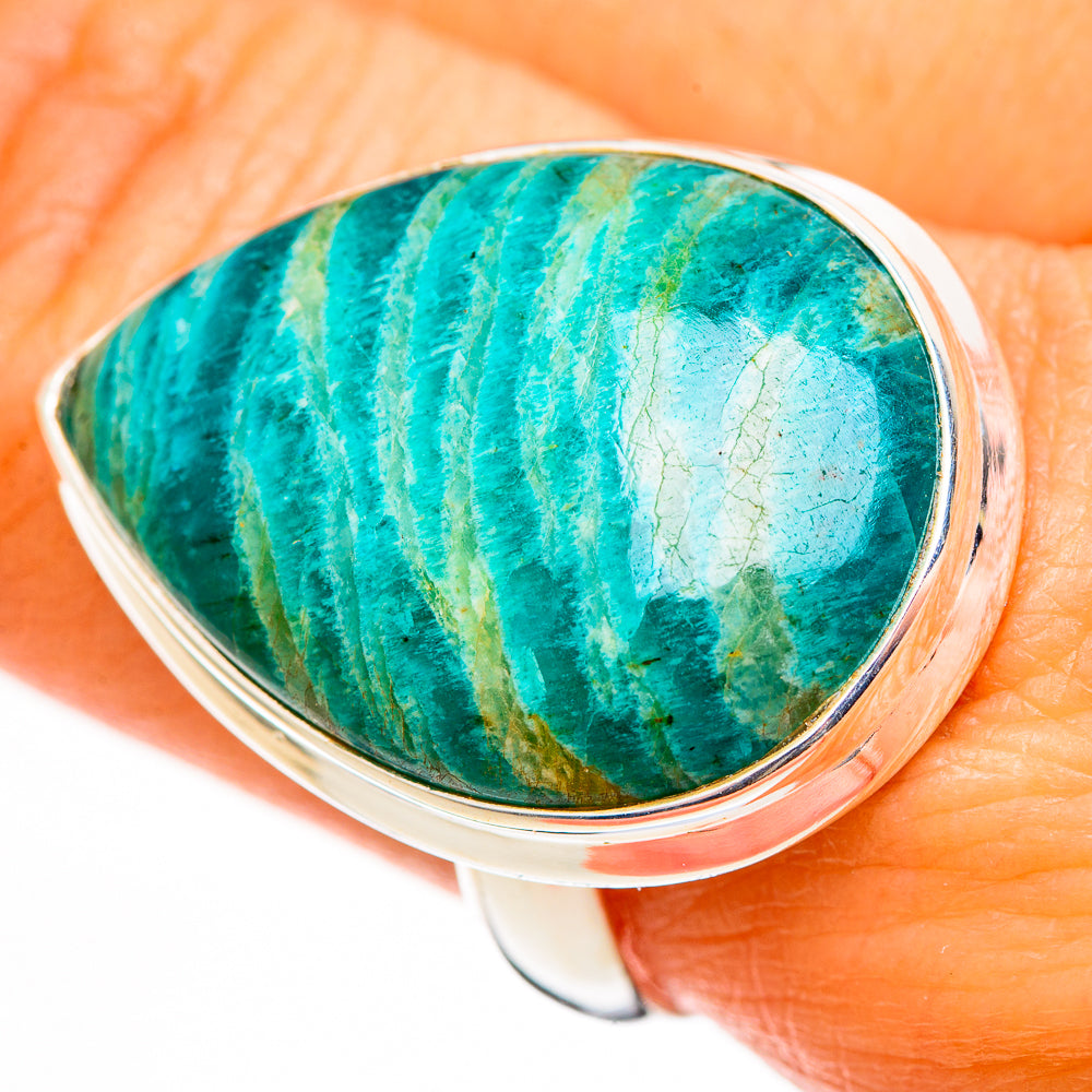 Amazonite Rings handcrafted by Anasilvercos - RING111322
