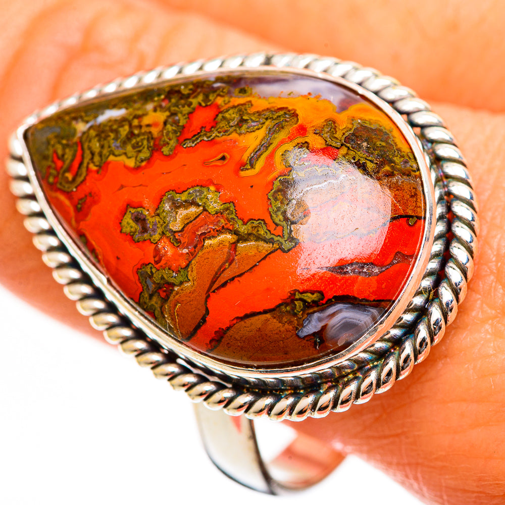 Moroccan Agate Rings handcrafted by Anasilvercos - RING111326