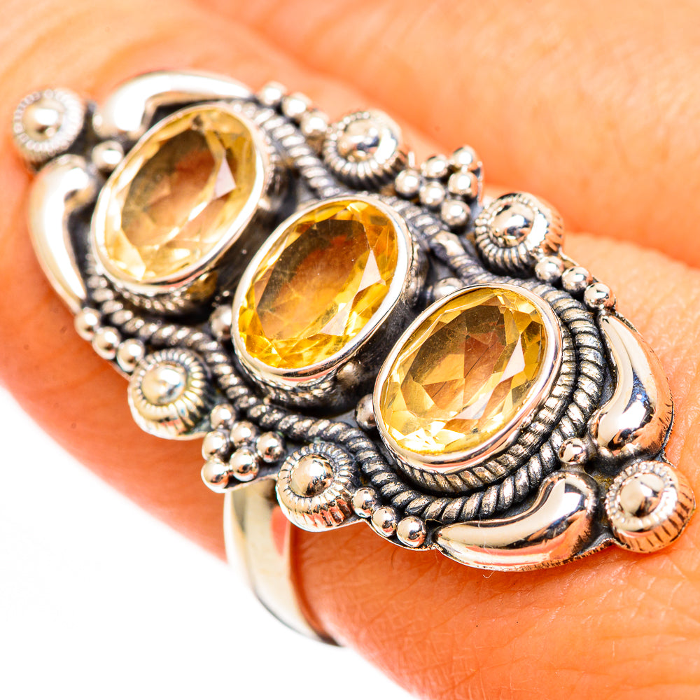 Citrine Rings handcrafted by Anasilvercos - RING111330