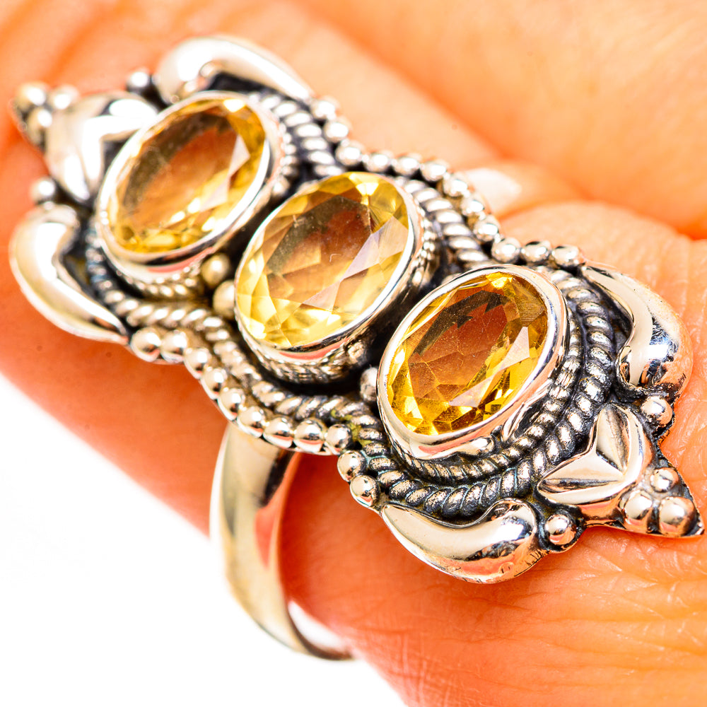 Citrine Rings handcrafted by Anasilvercos - RING111331