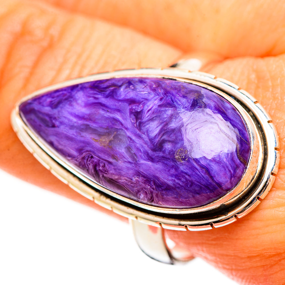 Charoite Rings handcrafted by Anasilvercos - RING111334