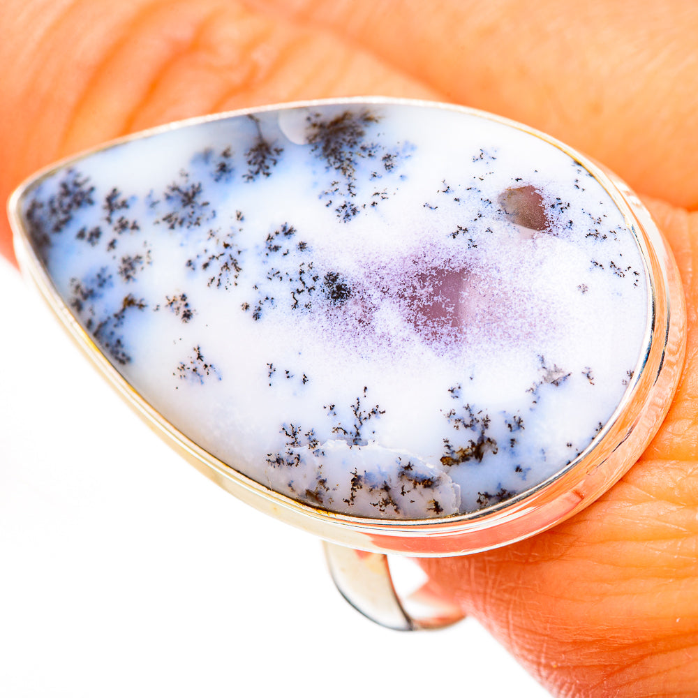 Dendritic Opal Rings handcrafted by Anasilvercos - RING111343