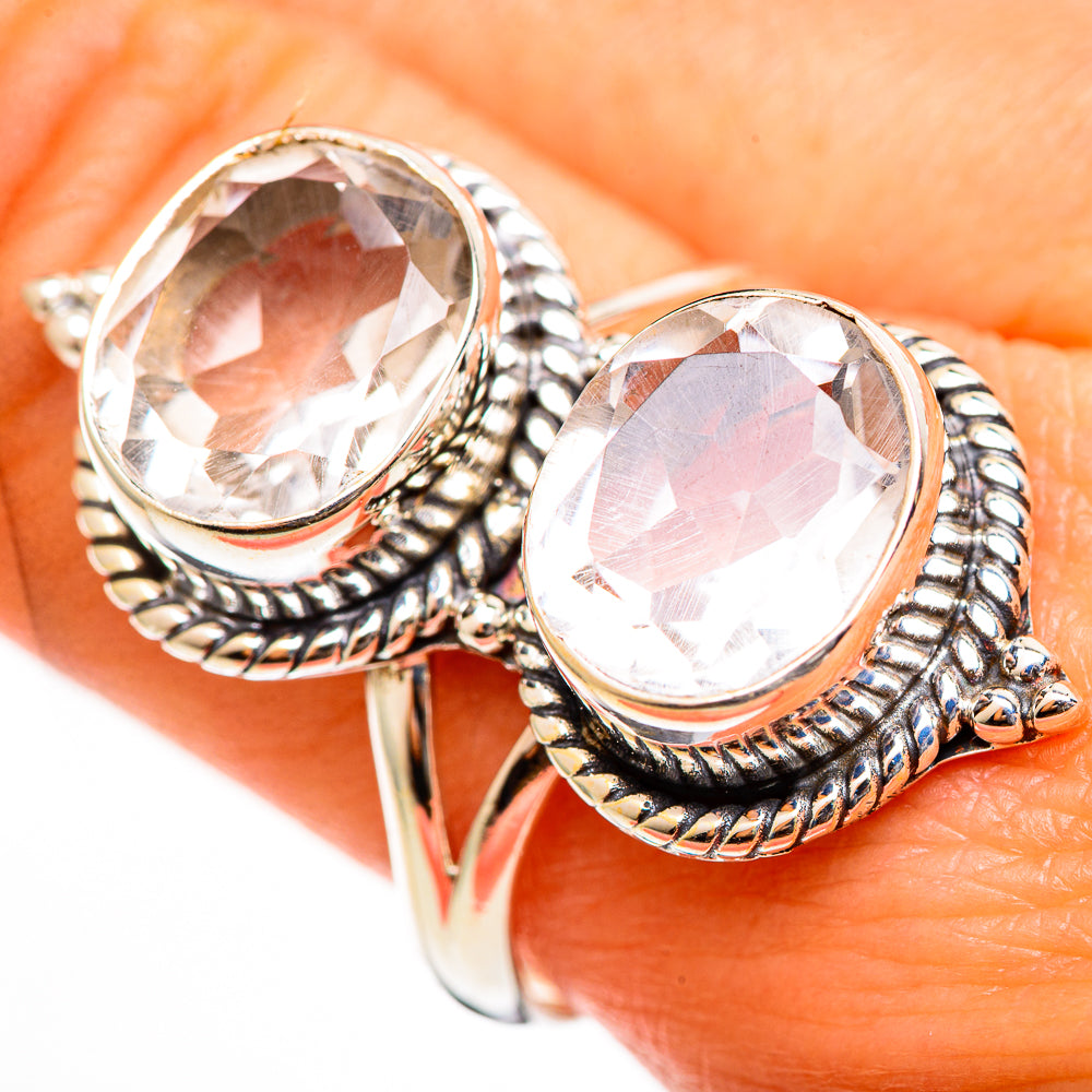 White Quartz Rings handcrafted by Anasilvercos - RING111344