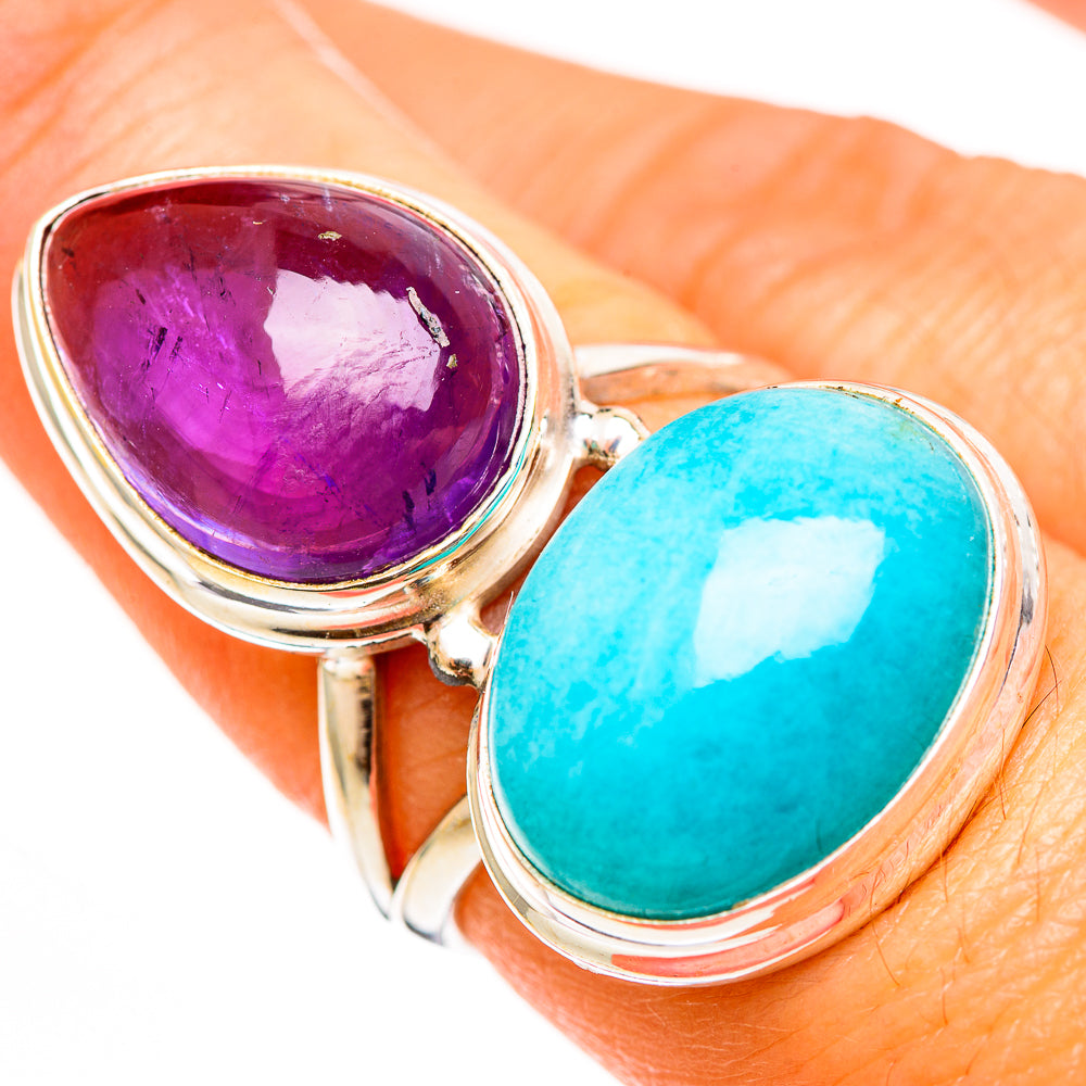 Larimar Rings handcrafted by Anasilvercos - RING111345
