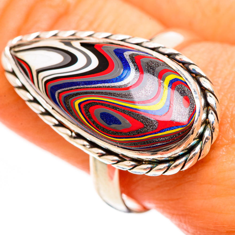 Fordite Rings handcrafted by Anasilvercos - RING111347