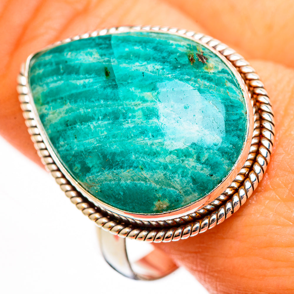 Amazonite Rings handcrafted by Anasilvercos - RING111657