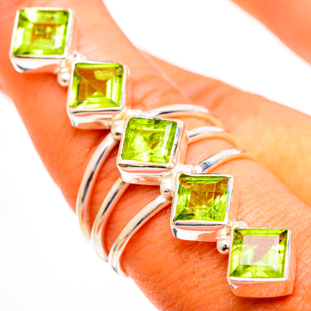 Peridot Rings handcrafted by Anasilvercos - RING111659
