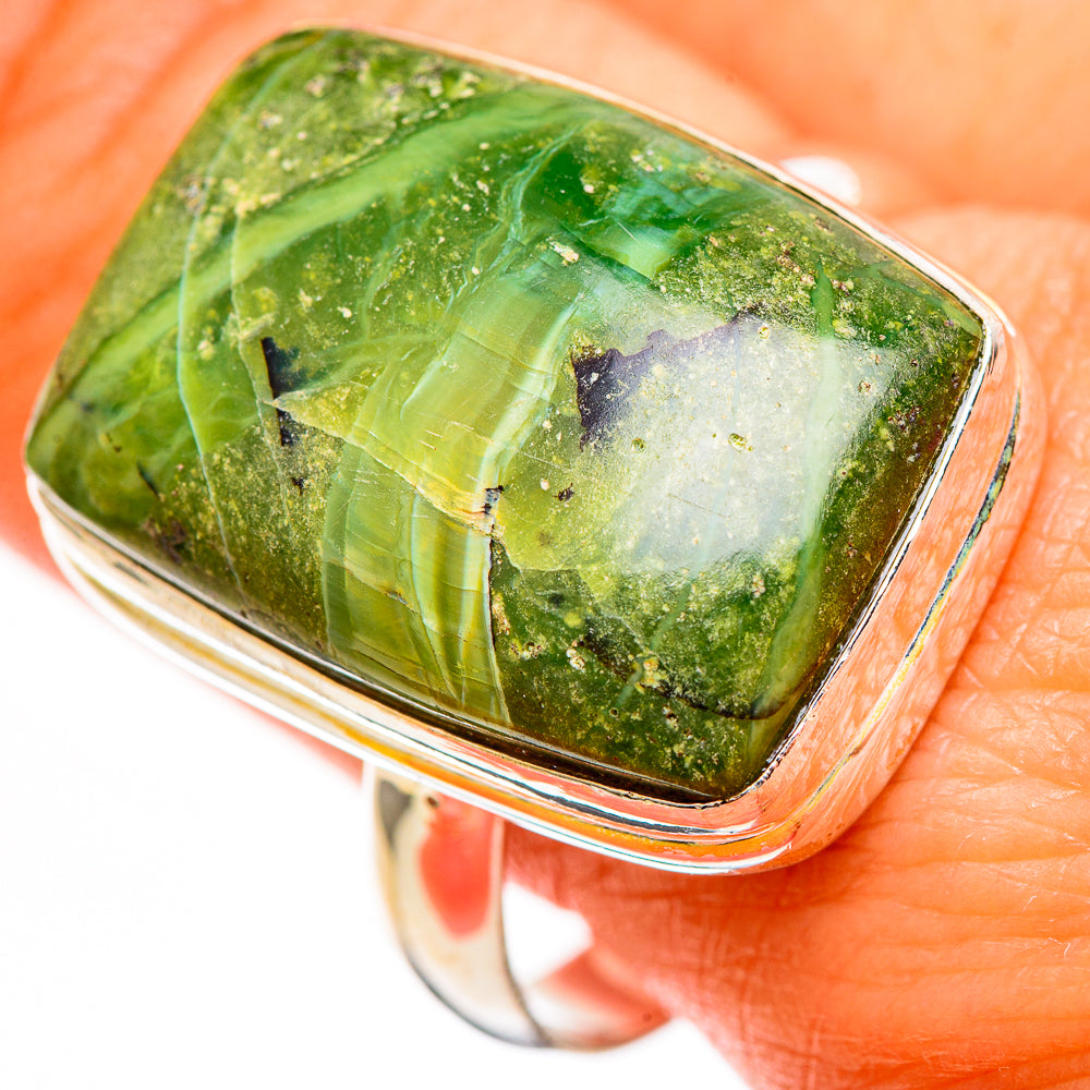 Rainforest Jasper Rings handcrafted by Anasilvercos - RING111660
