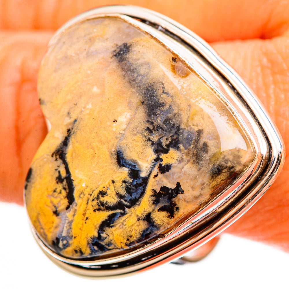 Plume Agate Rings handcrafted by Anasilvercos - RING111668