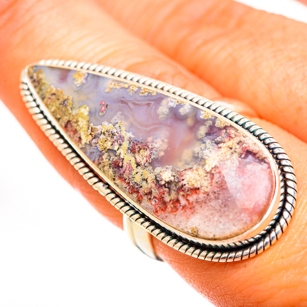 Plume Agate Rings handcrafted by Anasilvercos - RING111669
