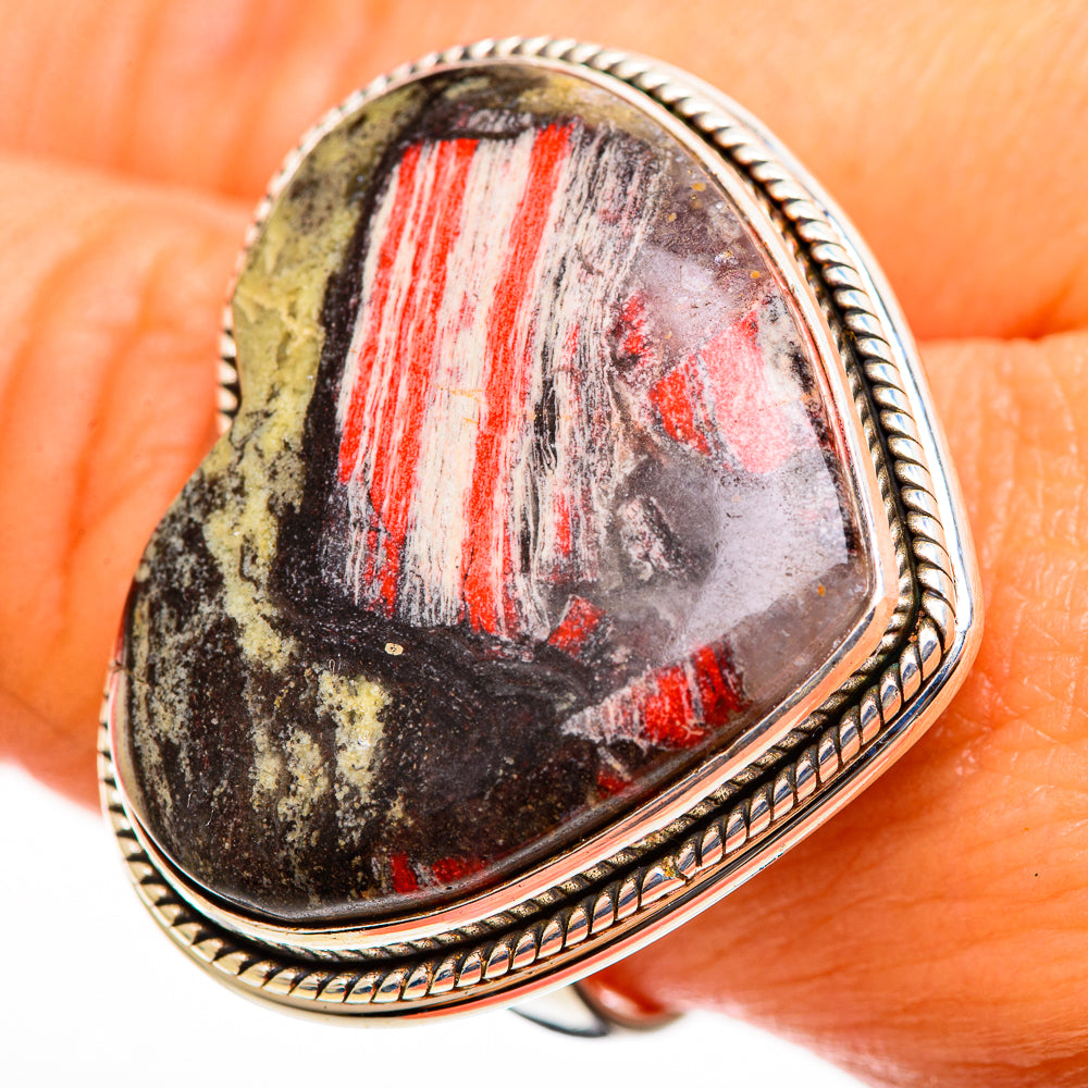 Plume Agate Rings handcrafted by Anasilvercos - RING111670