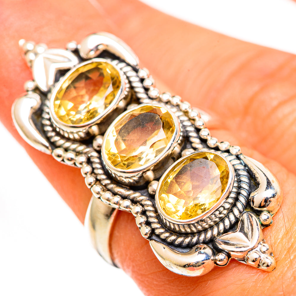 Citrine Rings handcrafted by Anasilvercos - RING111672