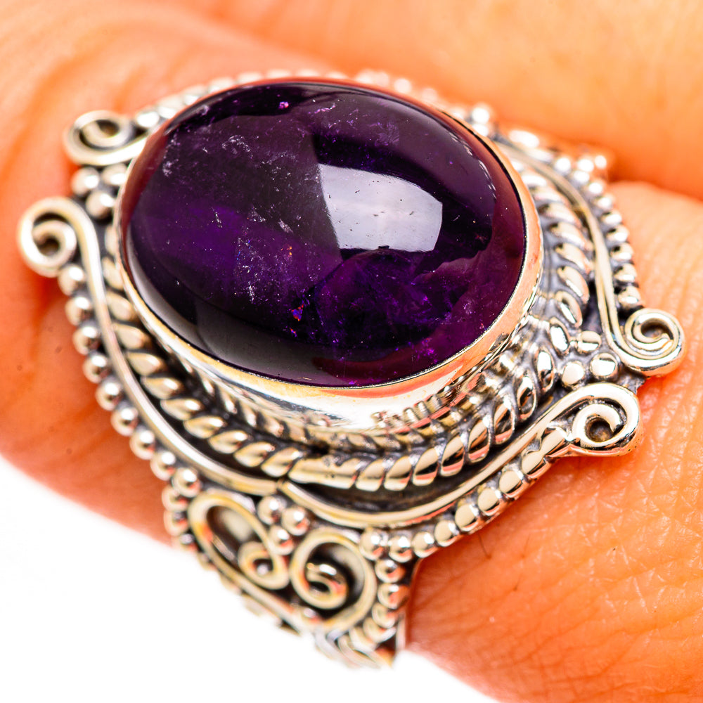 Amethyst Rings handcrafted by Anasilvercos - RING111677