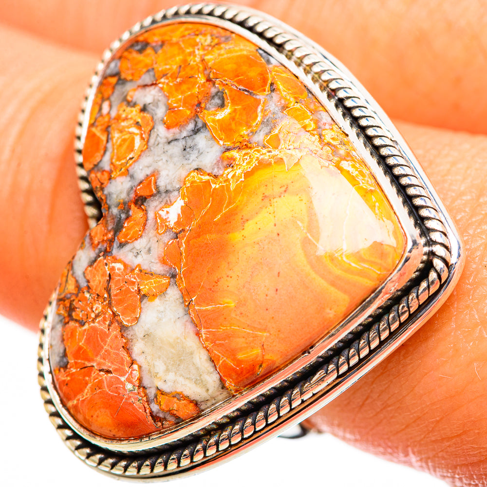 Brecciated Mookaite Rings handcrafted by Anasilvercos - RING111706