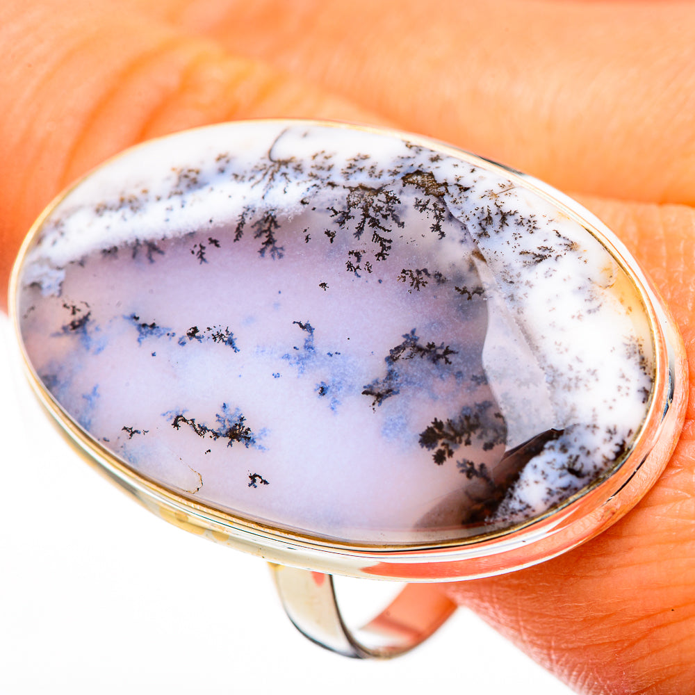Dendritic Opal Rings handcrafted by Anasilvercos - RING111722