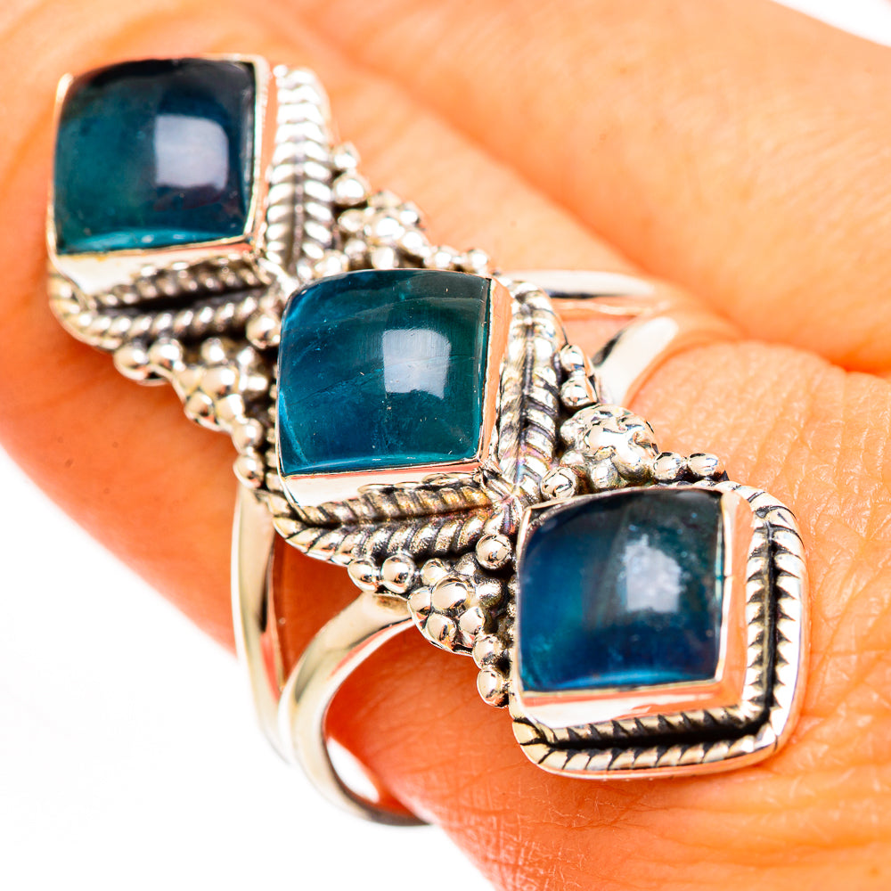 Green Fluorite Rings handcrafted by Anasilvercos - RING111733