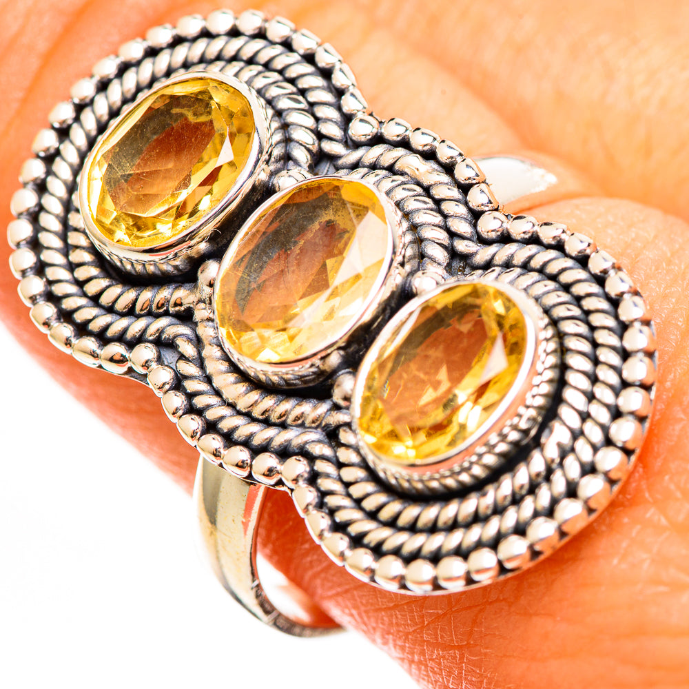 Citrine Rings handcrafted by Anasilvercos - RING111746