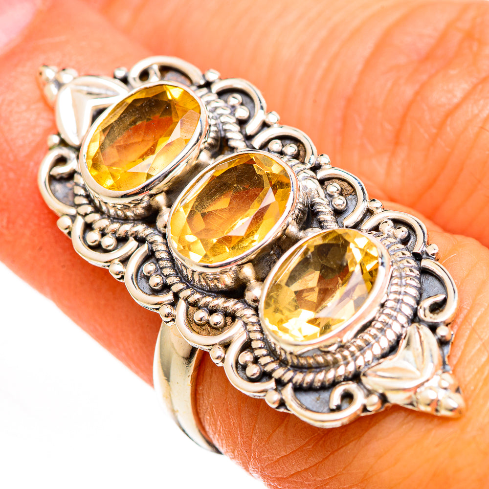 Citrine Rings handcrafted by Anasilvercos - RING111747