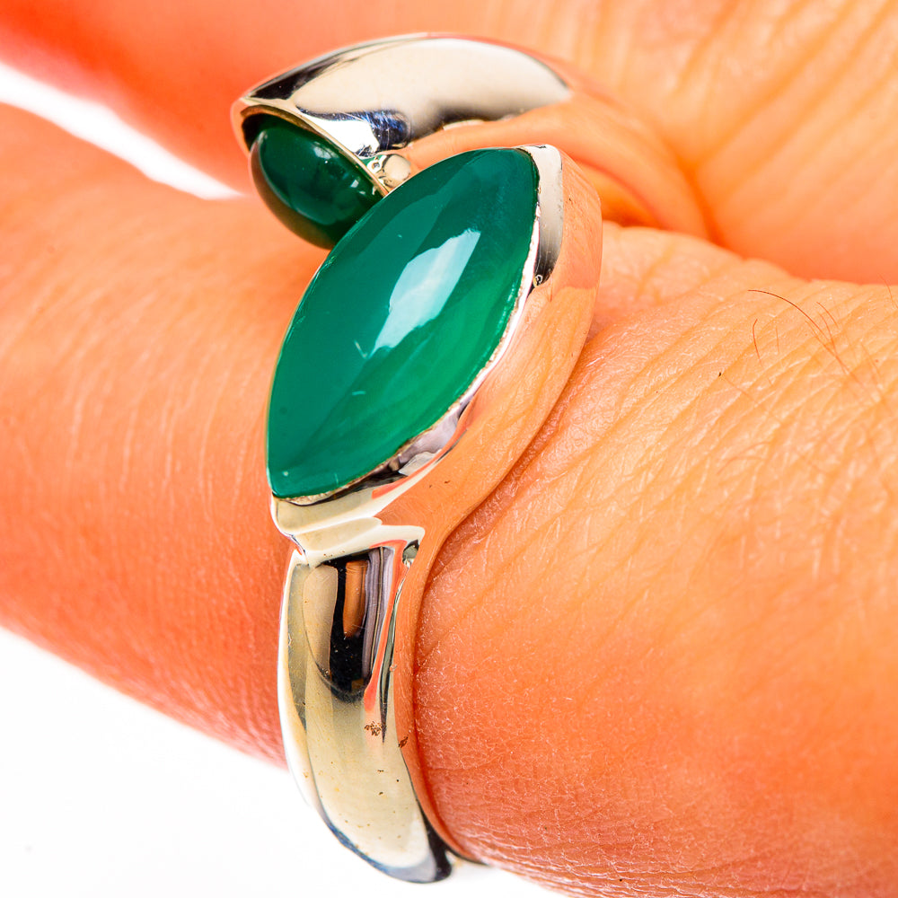 Green Onyx Rings handcrafted by Anasilvercos - RING111759