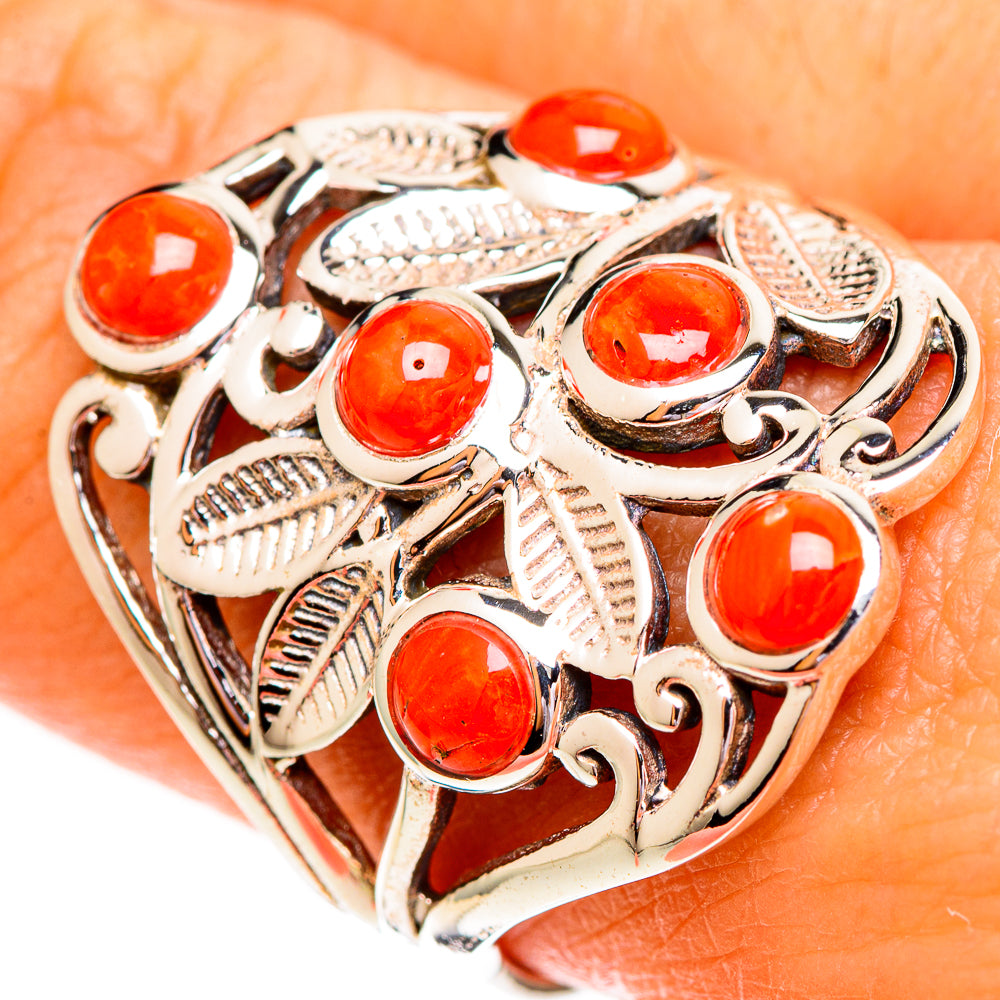 Red Onyx Rings handcrafted by Anasilvercos - RING111765